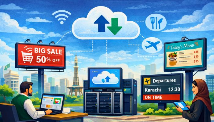 Cloud-Based CMS for Digital Signage: How Pakistani Businesses Can Manage Every Screen from One Dashboard