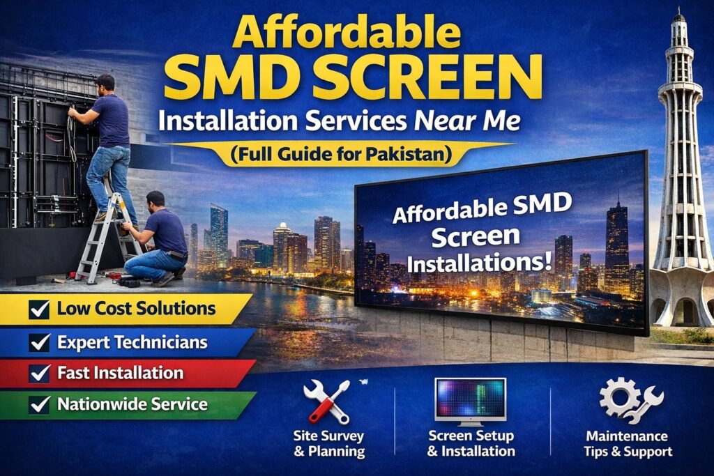 Affordable SMD Screen Installation Services Near Me (Full Guide for Pakistan)