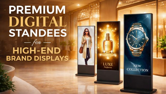 Premium Digital Standees for High-End Brand Displays