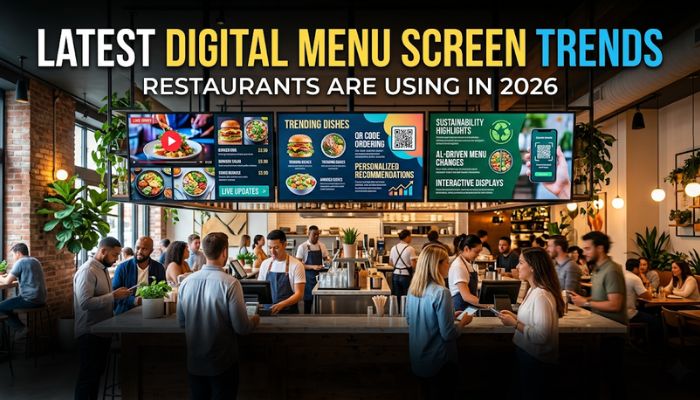 Latest Digital Menu Screen Trends Restaurants Are Using in 2026