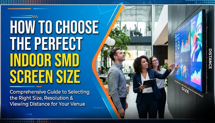 How to Choose the Perfect Indoor SMD Screen Size for Your Space