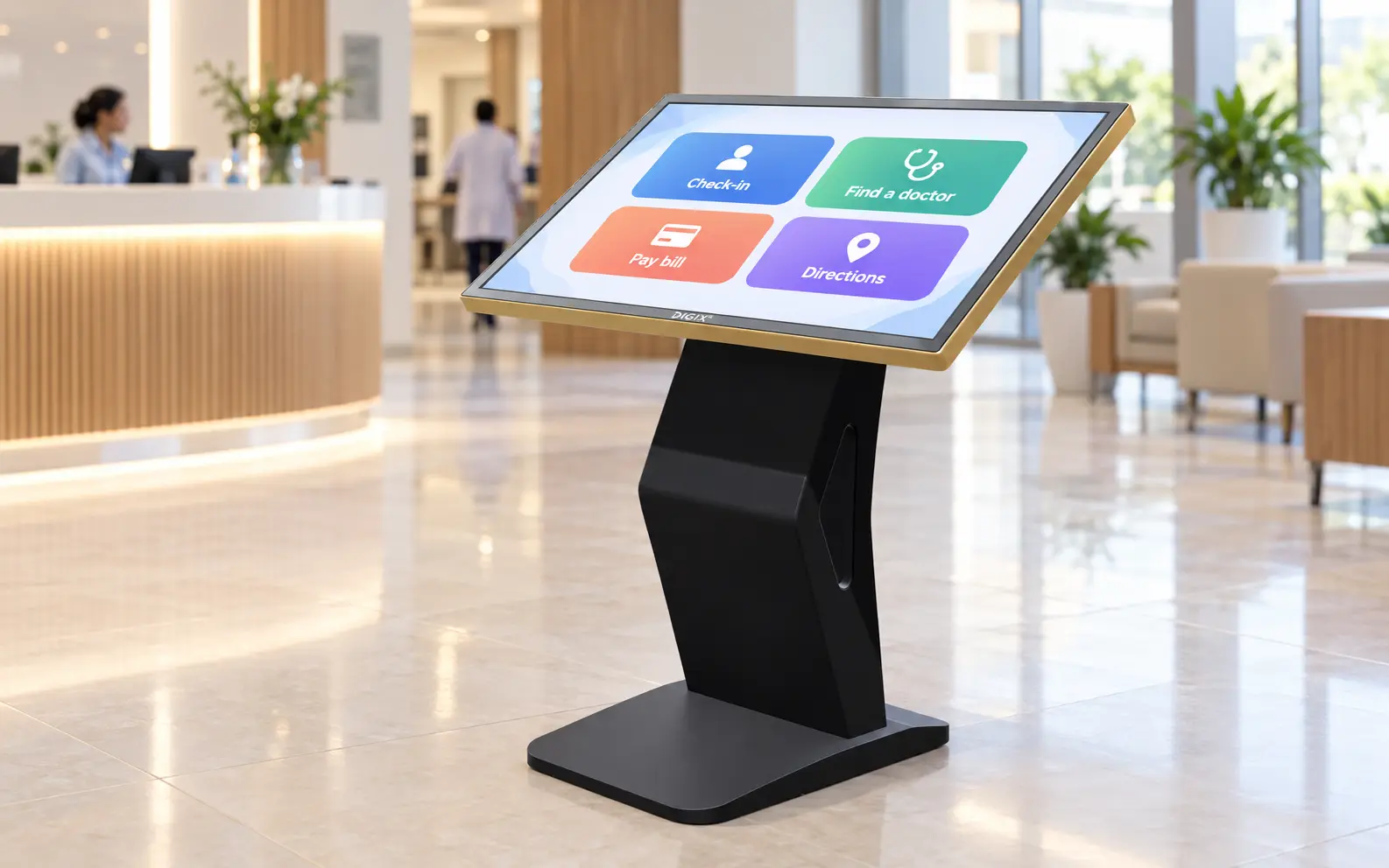 Touch kiosk designed in DIGIX 3D Studio