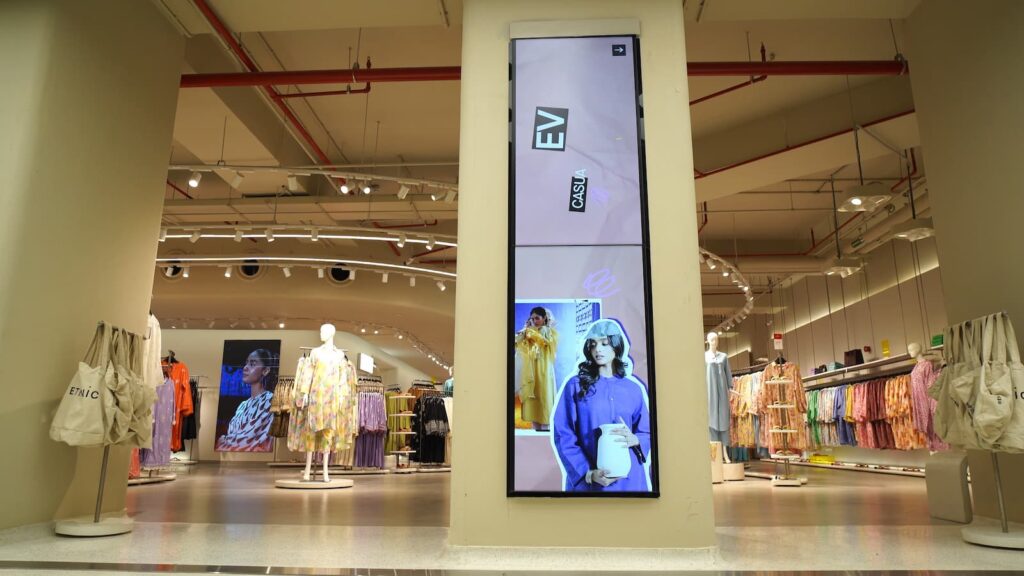 ETHNC Flagship Store Digital Signage at Dolmen Mall Karachi