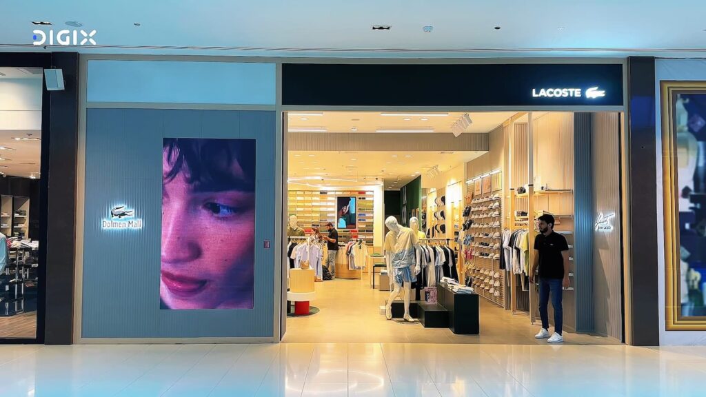 Lacoste Digital Store Transformation, Dolmen Mall Lahore