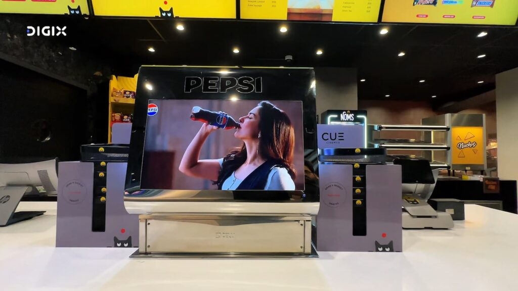 PepsiCo Digital Bottle Dispenser at Cue Cinema